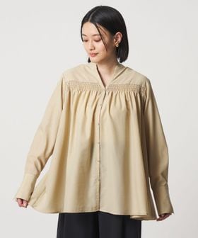 A DAY IN THE LIFE/シャーリングギャザー スキッパーブラウス ＜A DAY IN THE LIFE＞/シャツ / ブラウス