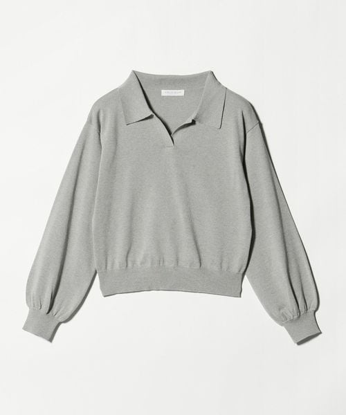 A DAY IN THE LIFE/スキッパーポロ パフスリーブニット ‐ウォッシャブル‐ ＜A DAY IN THE LIFE＞/ニット / セーター