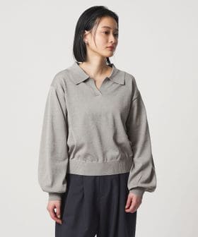 A DAY IN THE LIFE/スキッパーポロ パフスリーブニット ‐ウォッシャブル‐ ＜A DAY IN THE LIFE＞/ニット / セーター