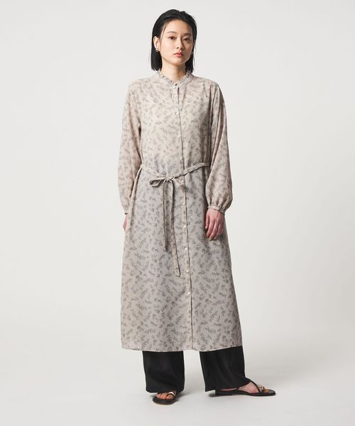 A DAY IN THE LIFE/プリント フリルネック シャツワンピース ＜A DAY IN THE LIFE＞/ワンピース