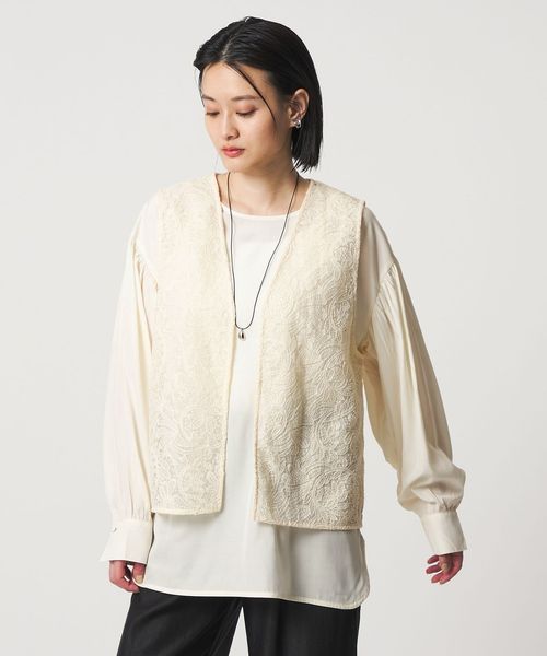 A DAY IN THE LIFE/レースベスト＋ブラウス ‐セットアイテム‐ ＜A DAY IN THE LIFE＞/シャツ / ブラウス