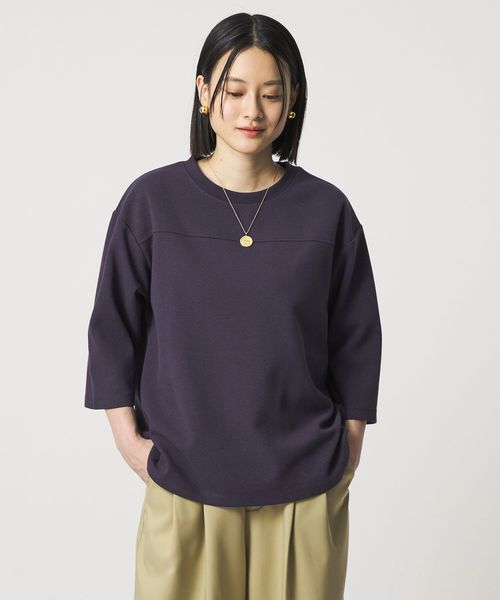 A DAY IN THE LIFE/カットジョーゼット フットボールTシャツ 7分袖＜A DAY IN THE LIFE＞/Tシャツ / カットソー