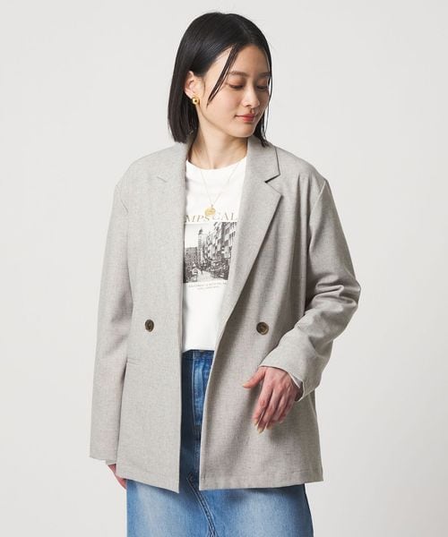 A DAY IN THE LIFE/2ボタン ダブルジャケット ‐セットアップ対応・ウォッシャブル‐＜A DAY IN THE LIFE＞/テーラードジャケット