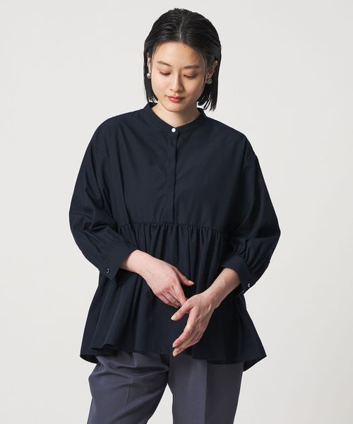 A DAY IN THE LIFE/ペプラム ギャザー ブラウス 7分袖＜A DAY IN THE LIFE＞/シャツ / ブラウス
