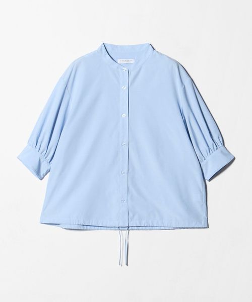 A DAY IN THE LIFE/ドロストヘム バンドカラーシャツ 6分袖 ＜A DAY IN THE LIFE＞/シャツ / ブラウス