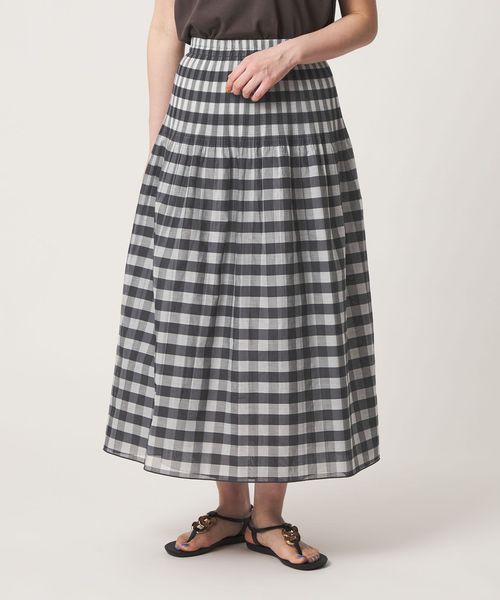 A DAY IN THE LIFE/チェック×ストライプ リバーシブルスカート ＜A DAY IN THE LIFE＞/ミモレ / ロング