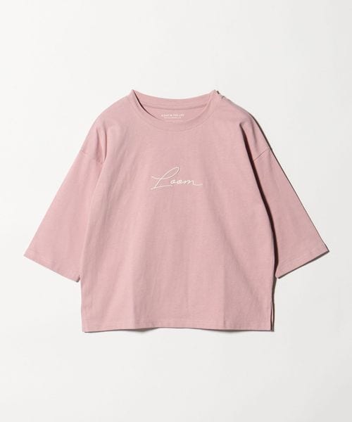 A DAY IN THE LIFE/＜LOOM NIPPON SAKURA PROJECT＞エンブロイダリー 7分袖Tシャツ  ＜A DAY IN THE LIFE＞/Tシャツ / カットソー