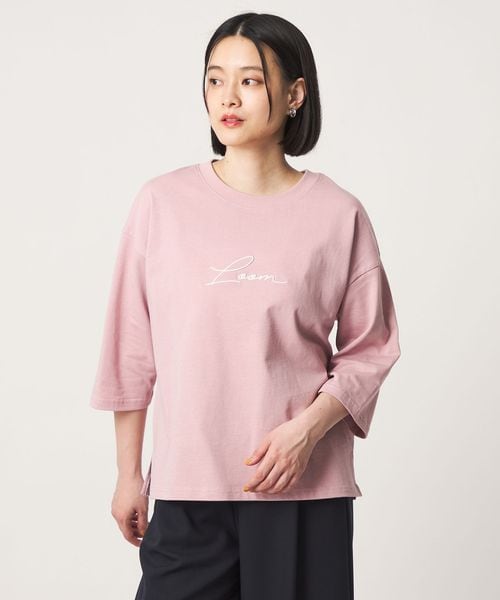 A DAY IN THE LIFE/＜LOOM NIPPON SAKURA PROJECT＞エンブロイダリー 7分袖Tシャツ  ＜A DAY IN THE LIFE＞/Tシャツ / カットソー