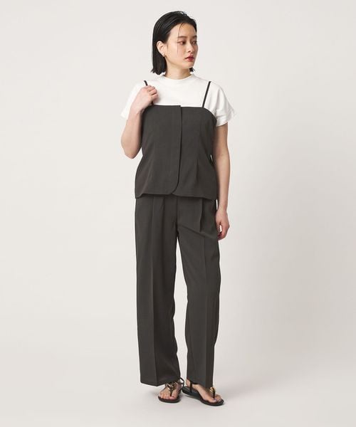 A DAY IN THE LIFE/リネンライク ジップキャミ＋パンツ ‐セットアイテム・ウォッシャブル‐ ＜A DAY IN THE LIFE＞/オーバーオール / オールインワン