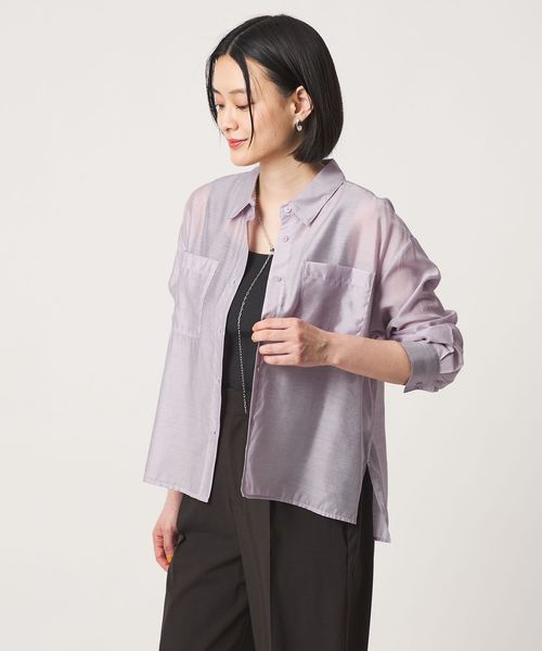 A DAY IN THE LIFE/シアー ダブルポケットシャツ ＜A DAY IN THE LIFE＞/シャツ / ブラウス