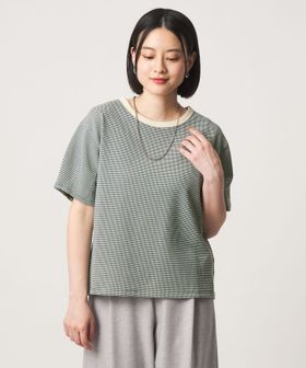 A DAY IN THE LIFE/ワッフルボーダー タックスリーブTシャツ ＜A DAY IN THE LIFE＞/Tシャツ / カットソー