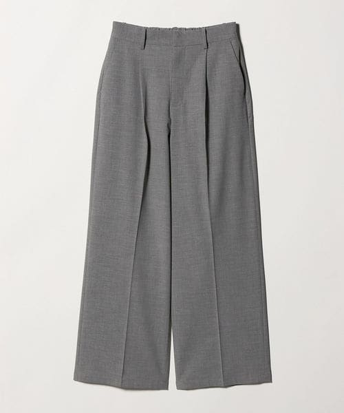 A DAY IN THE LIFE/メランジ 1プリーツ ワイドパンツ ‐ウォッシャブル‐＜A DAY IN THE LIFE＞/スラックス