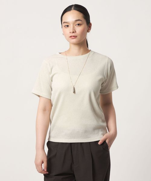 A DAY IN THE LIFE/ラメリブ ショートスリーブTシャツ ＜A DAY IN THE LIFE＞/Tシャツ / カットソー