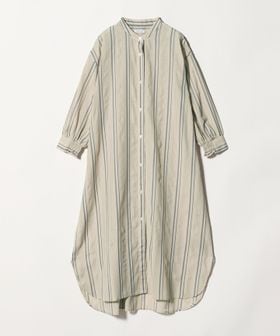A DAY IN THE LIFE/ジャガードストライプ シャツワンピース 7分袖＜A DAY IN THE LIFE＞/ワンピース