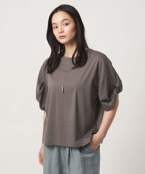 A DAY IN THE LIFE/シルケット ツイストスリーブ カットソー ＜A DAY IN THE LIFE＞/Tシャツ / カットソー