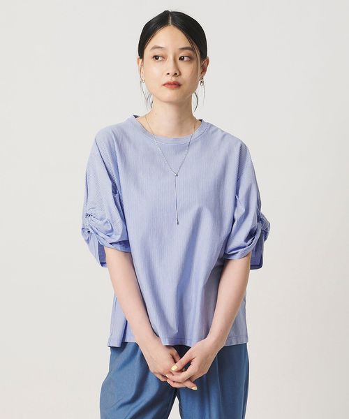 A DAY IN THE LIFE/シルケット ツイストスリーブ カットソー ＜A DAY IN THE LIFE＞/Tシャツ / カットソー
