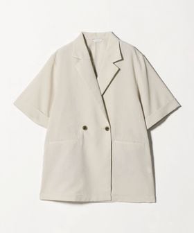A DAY IN THE LIFE/ダブルブレスト ショートスリーブ シャツジャケット ‐セットアップ対応・ウォッシャブル‐ ＜A DAY IN THE LIFE＞/テーラードジャケット