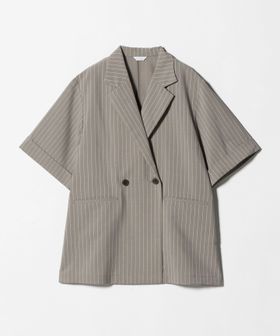 A DAY IN THE LIFE/ダブルブレスト ショートスリーブ シャツジャケット ‐セットアップ対応・ウォッシャブル‐ ＜A DAY IN THE LIFE＞/テーラードジャケット