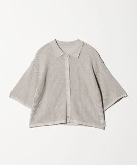 A DAY IN THE LIFE/メッシュ ポロカーディガン 5分袖 ‐ウォッシャブル‐＜A DAY IN THE LIFE＞/ニット / セーター