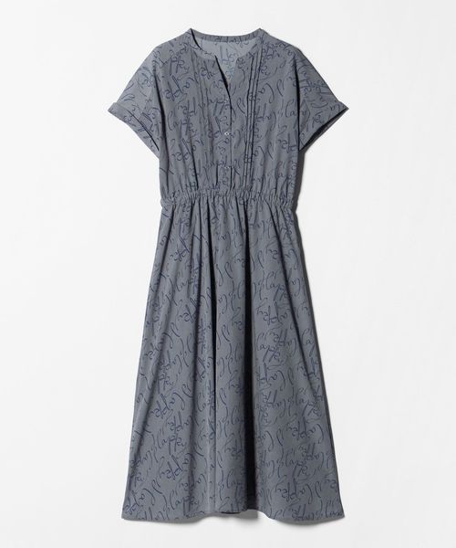 A DAY IN THE LIFE/プリント ピンタック スキッパーワンピース ＜A DAY IN THE LIFE＞/ワンピース