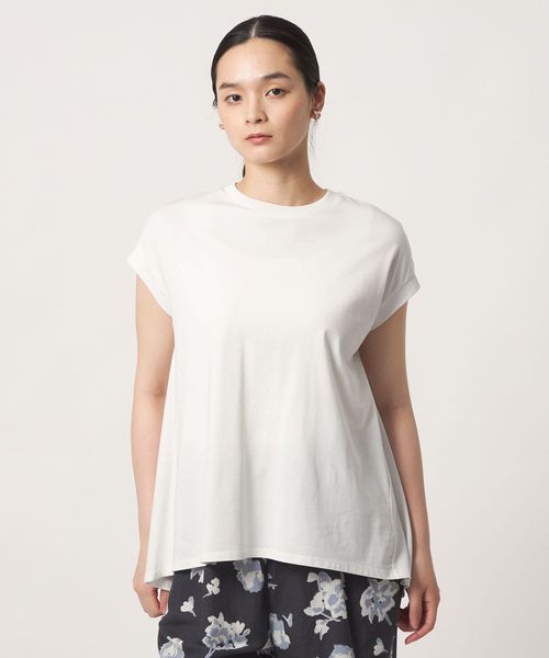 A DAY IN THE LIFE/プレーティングテンジク フレア フレンチスリーブTシャツ ‐接触冷感・UVカット・吸水速乾‐＜A DAY IN THE LIFE＞/Tシャツ / カットソー
