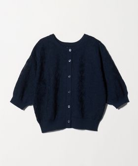 A DAY IN THE LIFE/メッシュジャガード 5分袖ニット 2WAY ‐ウォッシャブル‐＜A DAY IN THE LIFE＞/ニット / セーター