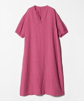 A DAY IN THE LIFE/リネンレーヨン キーネックワンピース 5分袖＜A DAY IN THE LIFE＞/ワンピース
