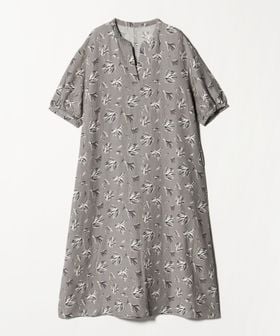 A DAY IN THE LIFE/リネンレーヨン キーネックワンピース 5分袖＜A DAY IN THE LIFE＞/ワンピース