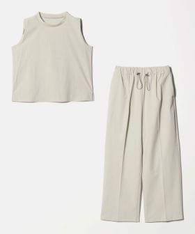 A DAY IN THE LIFE/ノースリーブブラウス＋パンツ ‐はっ水・UVカット・セットアイテム‐ ＜A DAY IN THE LIFE＞/オーバーオール / オールインワン
