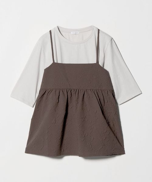 A DAY IN THE LIFE/エンボスキャミ＋Tシャツ ‐セットアイテム‐＜A DAY IN THE LIFE＞/シャツ / ブラウス