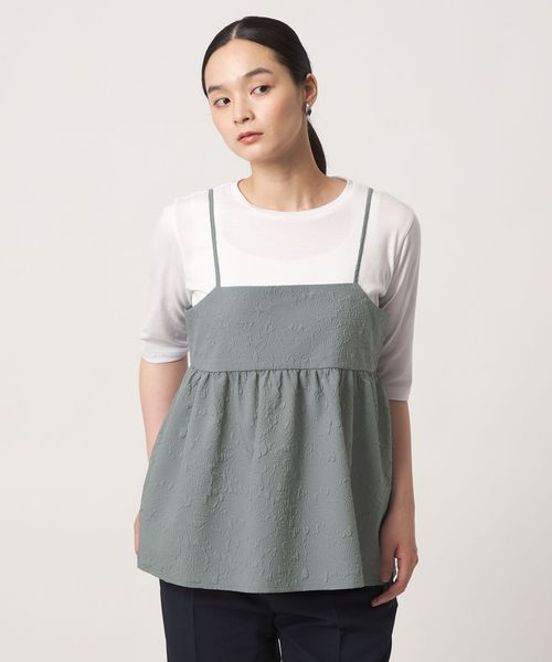 A DAY IN THE LIFE/エンボスキャミ＋Tシャツ ‐セットアイテム‐＜A DAY IN THE LIFE＞/シャツ / ブラウス