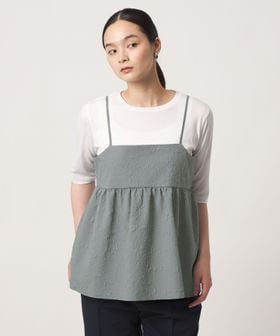 A DAY IN THE LIFE/エンボスキャミ＋Tシャツ ‐セットアイテム‐＜A DAY IN THE LIFE＞/シャツ / ブラウス