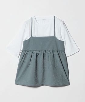 A DAY IN THE LIFE/エンボスキャミ＋Tシャツ ‐セットアイテム‐＜A DAY IN THE LIFE＞/シャツ / ブラウス