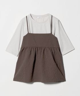 A DAY IN THE LIFE/エンボスキャミ＋Tシャツ ‐セットアイテム‐＜A DAY IN THE LIFE＞/シャツ / ブラウス