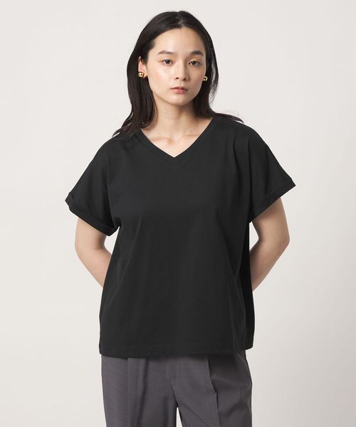 A DAY IN THE LIFE/Vネック フレンチスリーブTシャツ ＜A DAY IN THE LIFE＞/Tシャツ / カットソー