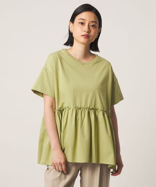A DAY IN THE LIFE/プレーティング ペプラムカットソー ＜A DAY IN THE LIFE＞/Tシャツ / カットソー