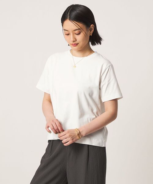 A DAY IN THE LIFE/USAコットン天竺 クルーネックTシャツ ＜A DAY IN THE LIFE＞/Tシャツ / カットソー