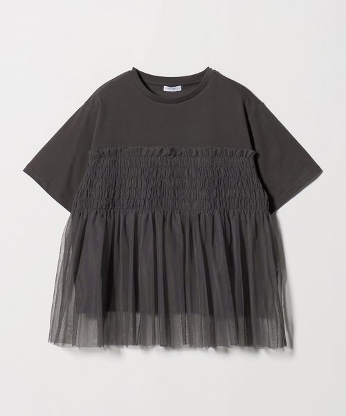 A DAY IN THE LIFE/チュール ビスチェ ドッキングプルオーバー＜A DAY IN THE LIFE＞/Tシャツ / カットソー