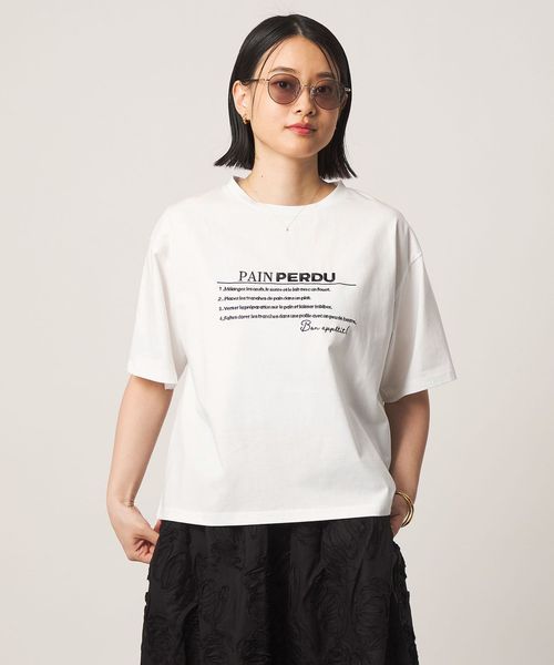 A DAY IN THE LIFE/シルケット天竺 エンブロイダリー Tシャツ ‐UVカット・接触冷感‐＜A DAY IN THE LIFE＞/Tシャツ / カットソー