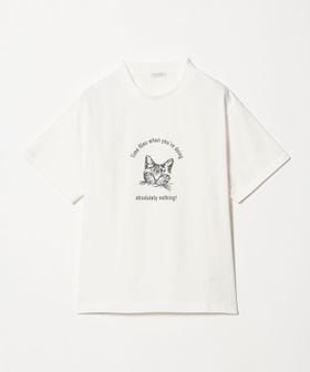 A DAY IN THE LIFE/コットン キャットプリントTシャツ ＜A DAY IN THE LIFE＞/Tシャツ / カットソー