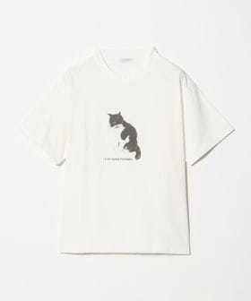 A DAY IN THE LIFE/コットン キャットプリントTシャツ ＜A DAY IN THE LIFE＞/Tシャツ / カットソー
