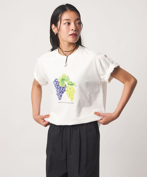 A DAY IN THE LIFE/コットン フルーツプリントTシャツ ＜A DAY IN THE LIFE＞/Tシャツ / カットソー
