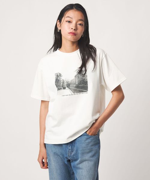 A DAY IN THE LIFE/コットン フォトプリントTシャツ ＜A DAY IN THE LIFE＞/Tシャツ / カットソー