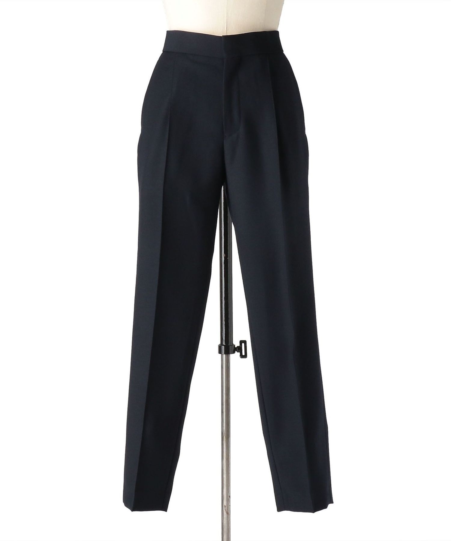 Drawer バックサテンフロントステッチタックパンツ Drawer バックサテンフロントステッチタックパンツ