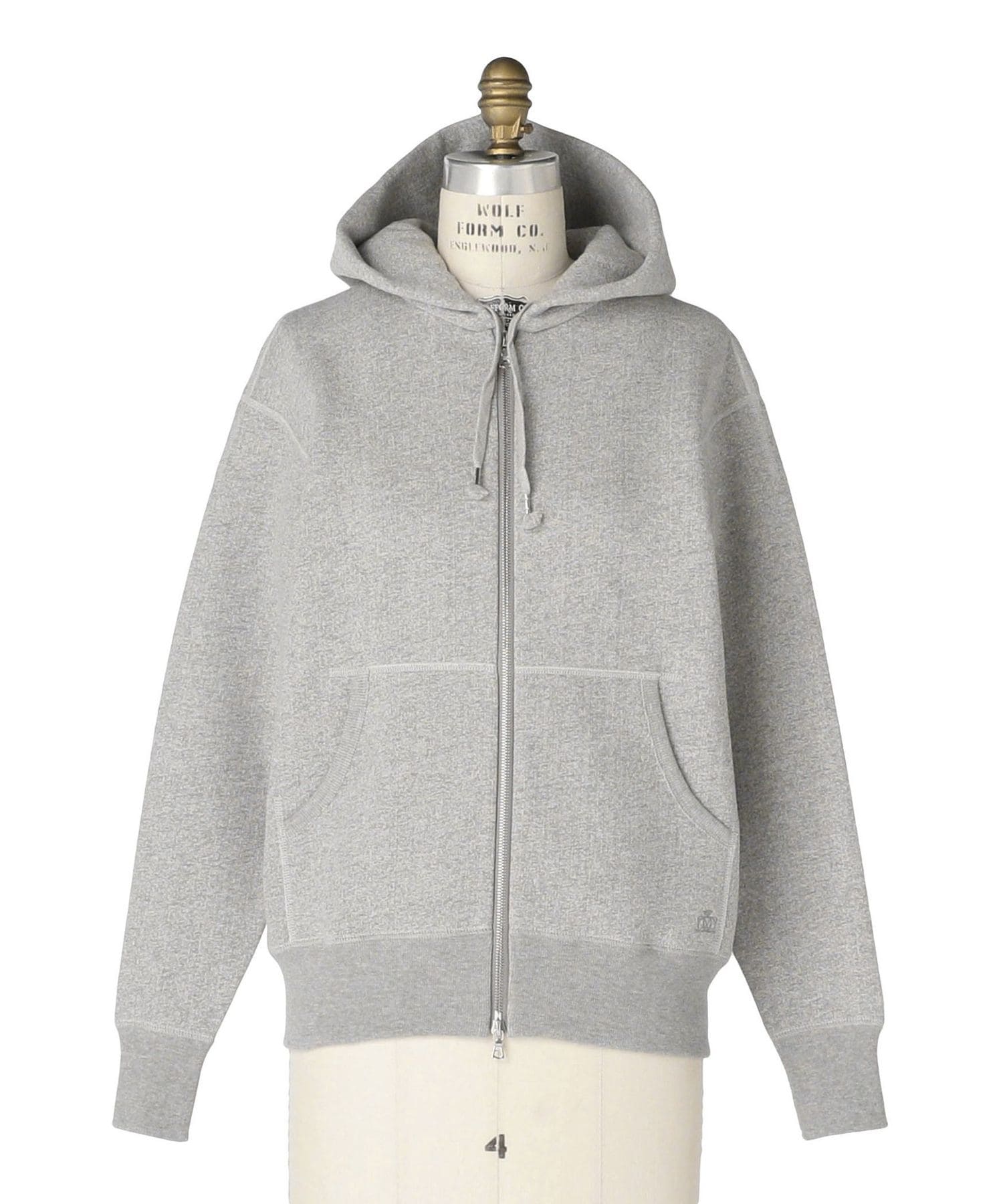 ドゥロワー　パーカー コットン吊り裏毛フーデッドパーカー