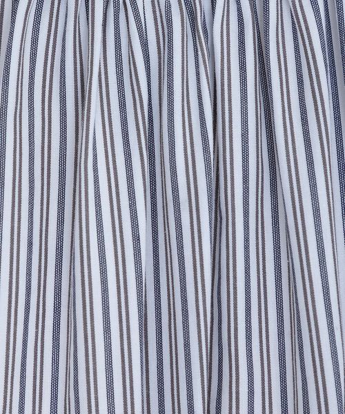 2024SS ドゥロワー FALL1 コットンストライプハイネックブラウス 36 2024SS ドゥロワー FALL1 コットンストライプハイネックブラウス 36