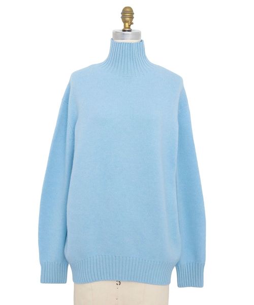 FALL1 7G天竺編みタートルネックニット 