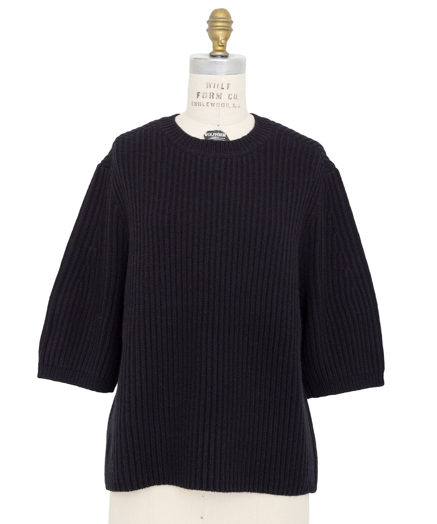 FALL2 5Gあぜ編み フレアスリーブニット