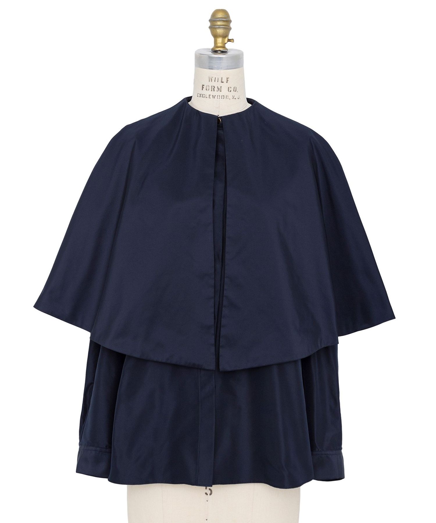 SPRING シルクタフタ テントカラーシャツ
