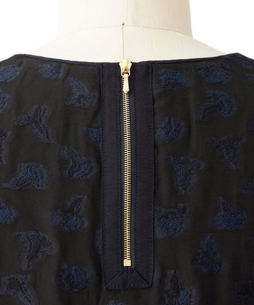 DRAWER オーガンカット ジャカードブラウス FALL2 ラメカットジャカードブラウス